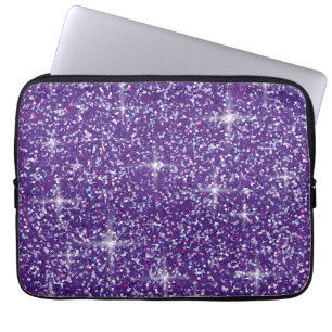 Housse Pour Ordinateur Portable Parties scintillant violet iridescente