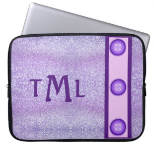 Housse Pour Ordinateur Portable Parties scintillant violette élégant tendance fill