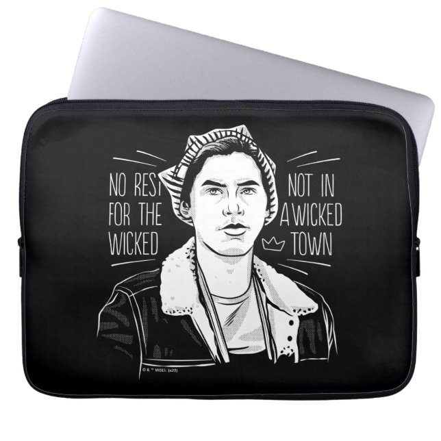 Housse Pour Ordinateur Portable Pas De Repos Pour Les Méchants (Devant)