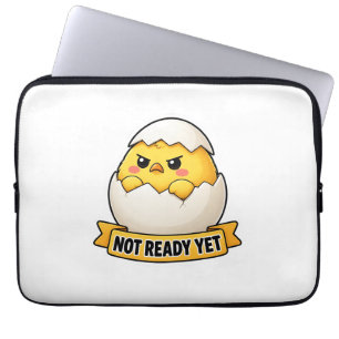 Housse Pour Ordinateur Portable Pas Prêt Encore Mème de Poulet Drôle