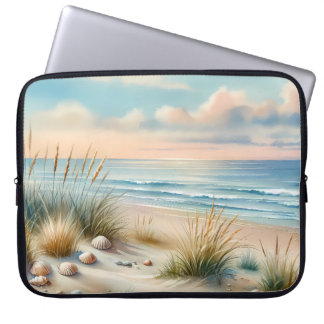 Housse Pour Ordinateur Portable Pastel Coastal Dunes Watercolor