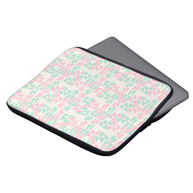Housse Pour Ordinateur Portable Pastel géométrique doux (Devant haut)