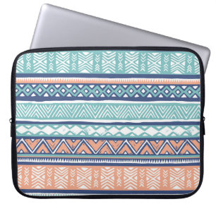 Housse Pour Ordinateur Portable Pastel tribal Navajo : motif sans soudure.