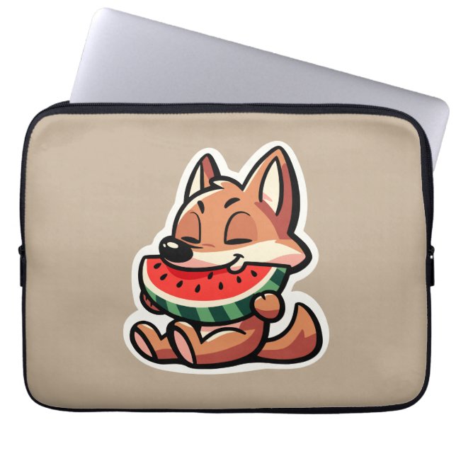 Housse Pour Ordinateur Portable Pastèque de Coyote (Devant)