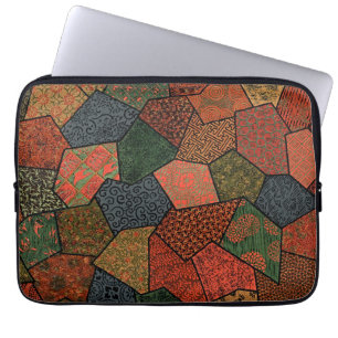 Housse pour ordinateur portable patchwork Wabi-Sab