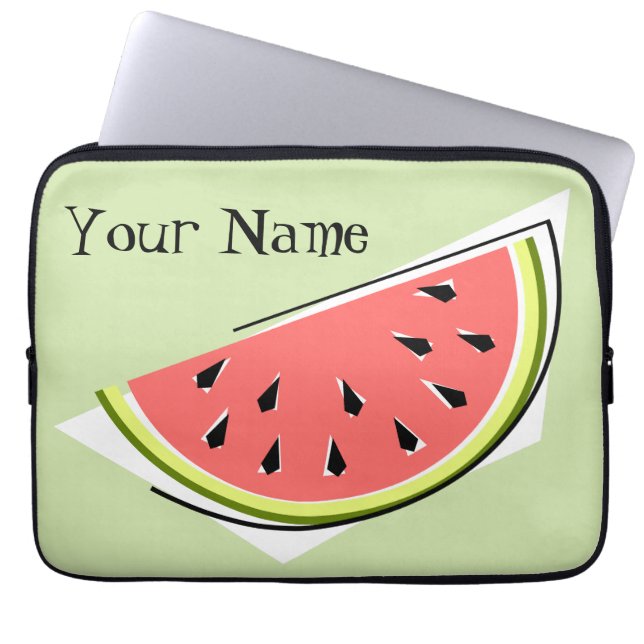 Housse Pour Ordinateur Portable Pâte Watermelon Green Name (Devant)