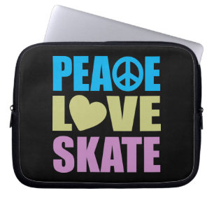 Housse Pour Ordinateur Portable Patin d'amour de paix
