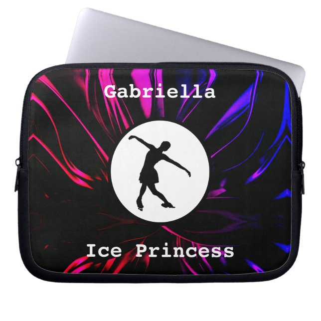 Housse Pour Ordinateur Portable Patinage artistique "Princesse de glace" Personnal (Devant)
