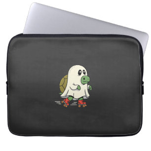 Housse Pour Ordinateur Portable Patins à roulettes Tortue Fantôme Design Halloween