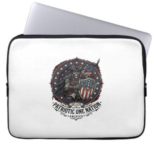 Housse Pour Ordinateur Portable Patriote Fantôme Patriotique Monstre Horreur Patri