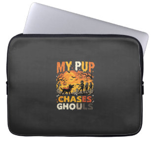 Housse Pour Ordinateur Portable Patrouille du cimetière de chiens d'Halloween