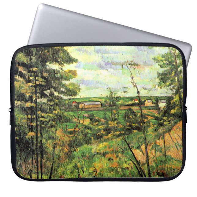 Housse Pour Ordinateur Portable Paul Cézanne, La Vallée de l'Oise, (Devant)