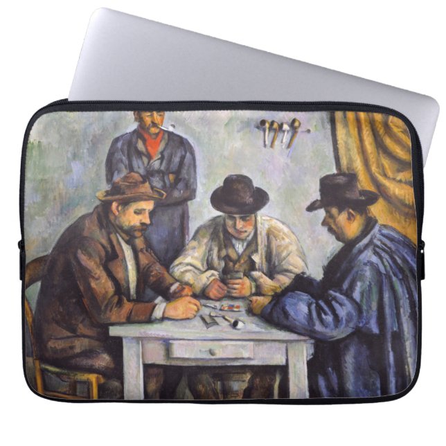 Housse Pour Ordinateur Portable Paul Cezanne - Les Joueurs De Cartes (Devant)