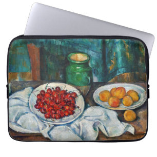 Housse Pour Ordinateur Portable Paul Cezanne - Nature morte aux cerises et aux pêc