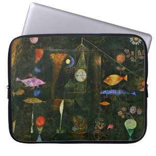 Housse Pour Ordinateur Portable Paul Klee art : Fish Magic, célèbre peinture Kle