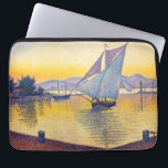 Housse Pour Ordinateur Portable Paul Signac - Le Port au coucher du soleil, Opus 2<br><div class="desc">Le Port au coucher du soleil,  Opus 236 (Saint-Tropez) / Le Port au soleil couchant,  Opus 236 (Saint-Tropez) - Paul Signac,  Huile sur toile,  1892</div>