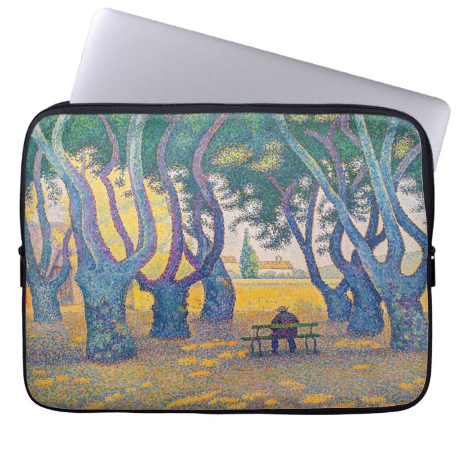 Housse Pour Ordinateur Portable Paul Signac - Place des Lices, Saint-Tropez (Devant)
