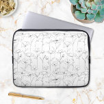 Housse Pour Ordinateur Portable Pavot Fleur sauvage noir et blanc minimaliste flor<br><div class="desc">Offrez un relooking technologique élégant avec notre Manche Ordinateur Portable Fleur sauvage Poppy. Une protection pratique et une beauté minimaliste.</div>
