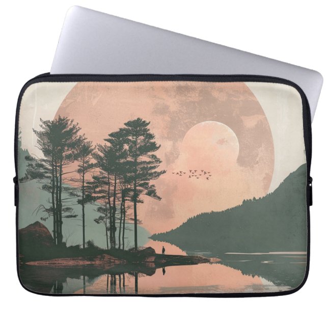 Housse Pour Ordinateur Portable Paysage Abstrait de Boho (1) (Devant)