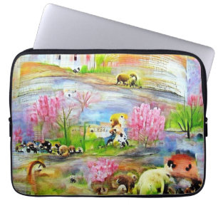 Housse Pour Ordinateur Portable Paysage aquarelle