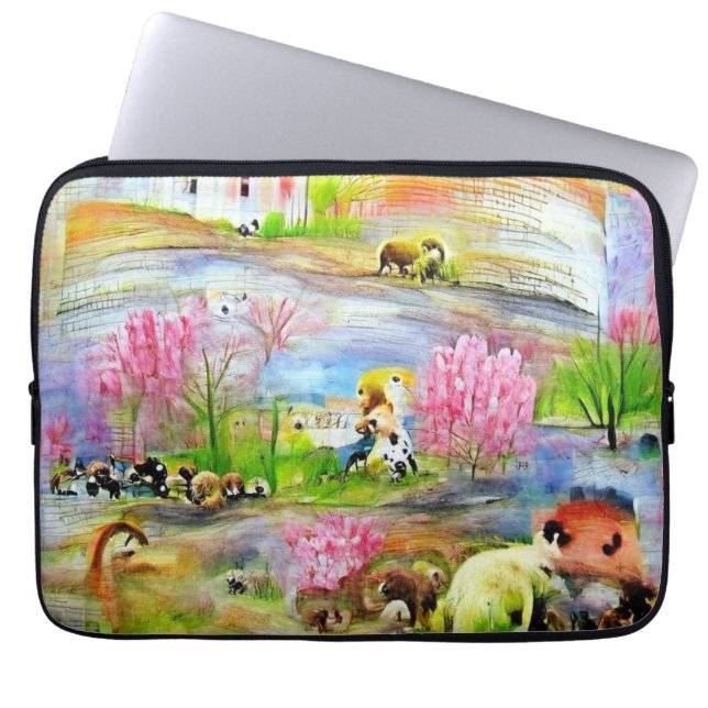 Housse Pour Ordinateur Portable Paysage aquarelle (Devant)