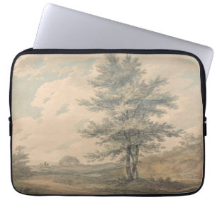 Housse Pour Ordinateur Portable Paysage avec arbres et figures - Joseph Mallord
