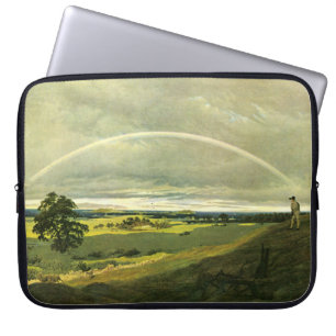 Housse Pour Ordinateur Portable Paysage avec arc-en-ciel (par Caspar David Friedri