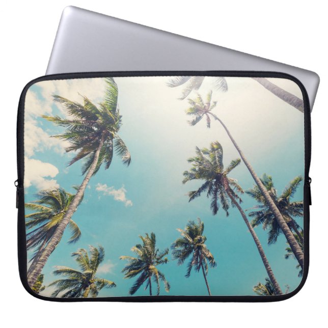 Housse Pour Ordinateur Portable Paysage de plage tropicale de Serenity (Devant)