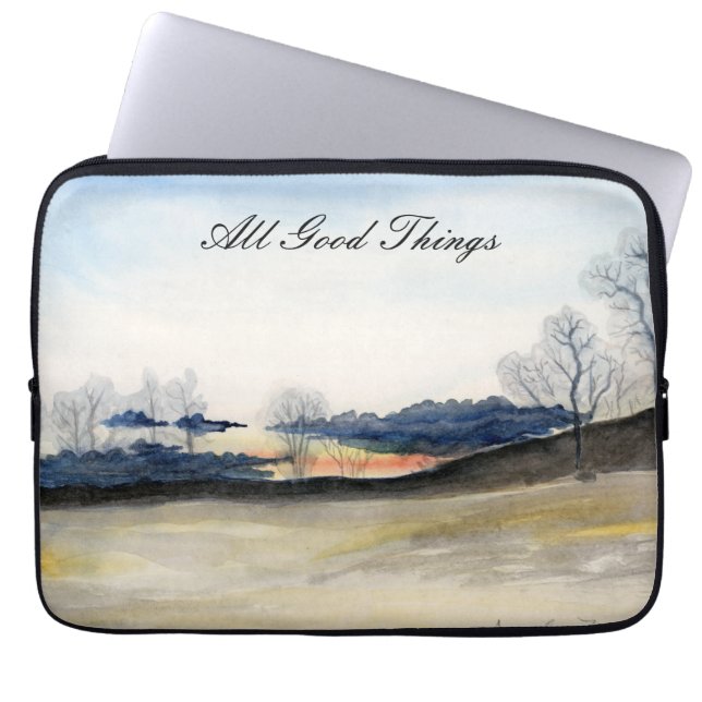 Housse Pour Ordinateur Portable Paysage d'hiver (Devant)