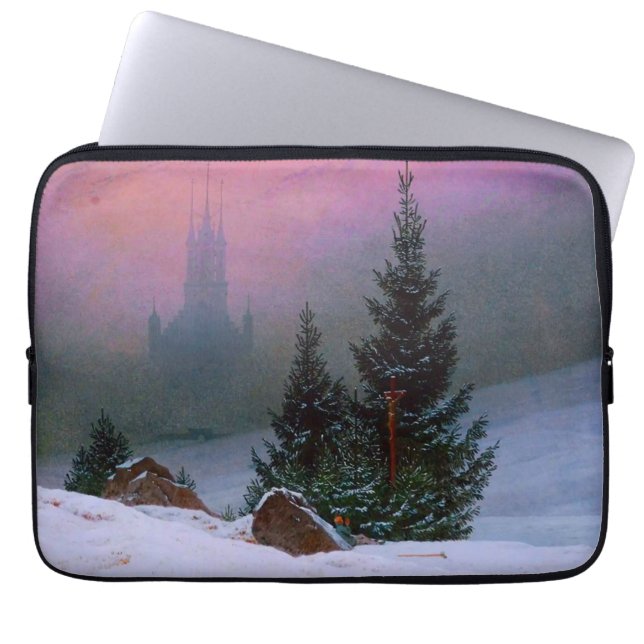 Housse Pour Ordinateur Portable Paysage d'hiver Caspar David Friedrich (Devant)