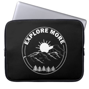 Housse Pour Ordinateur Portable Paysage forestier minimal des pins
