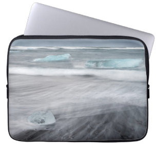Housse Pour Ordinateur Portable Paysage marin agité avec de la glace, Islande