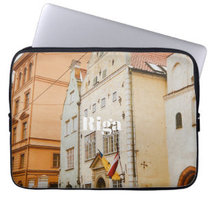 Housse Pour Ordinateur Portable Paysage urbain de Riga Aimant photo flexible