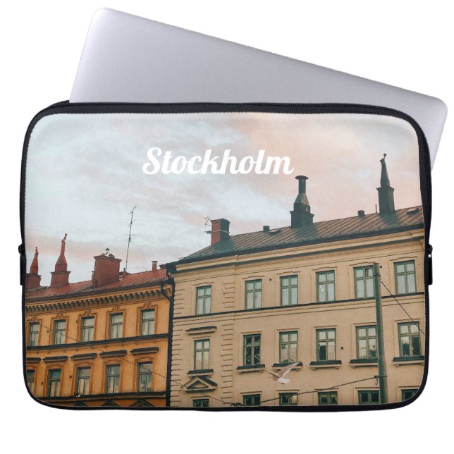 Housse Pour Ordinateur Portable Paysage urbain de Stockholm Södermalm (Devant)