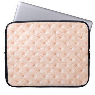 Housse Pour Ordinateur Portable Pearl beige cuir texture