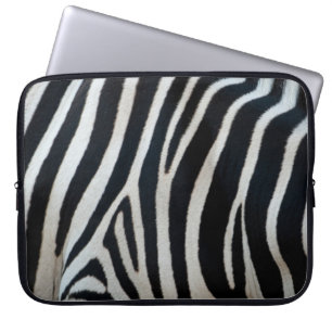 Housse Pour Ordinateur Portable peau d'animal zèbre fourrure texture nature rayure