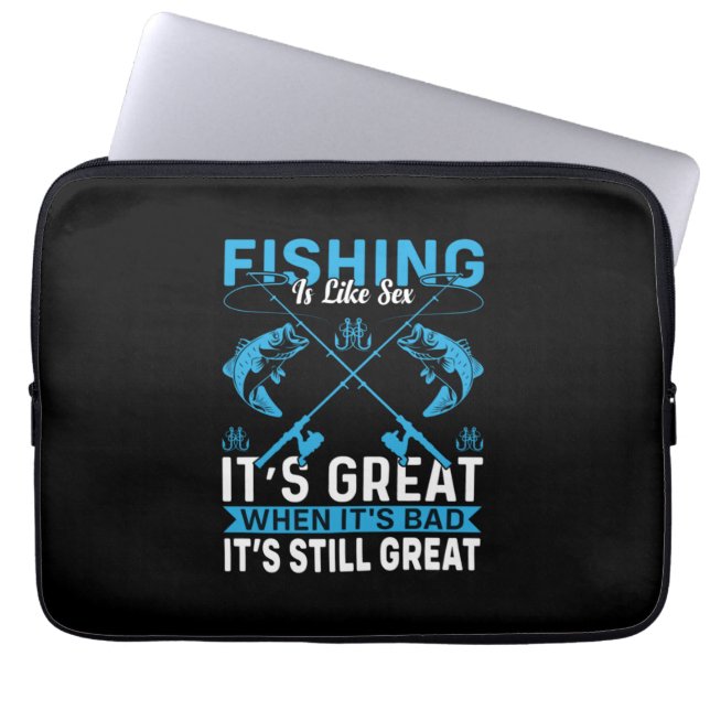 Housse Pour Ordinateur Portable Pêche-Cadeaux Fisher Est Grande (Devant)