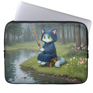 Housse Pour Ordinateur Portable Pêche par temps de pluie
