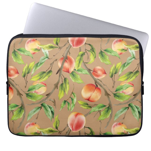 Housse Pour Ordinateur Portable Pêches sur l'arbre (Devant)