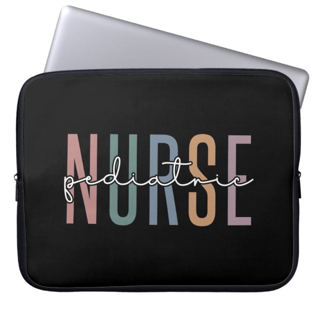 Housse Pour Ordinateur Portable Pediatric Nurse | Peds Nurse PICU Nurse gifts (Devant)