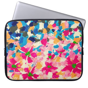 Housse Pour Ordinateur Portable Peinture à l'huile abstraite sur toile. Voie multi