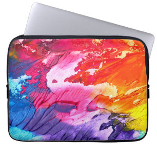 Housse Pour Ordinateur Portable Peinture Abstraite colorée