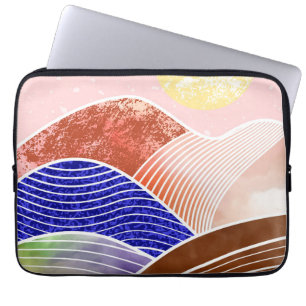 Housse Pour Ordinateur Portable Peinture Abstraite de montagne