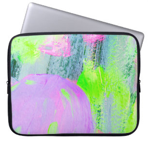 Housse Pour Ordinateur Portable peinture acrylique dessinée à la main par un arriè