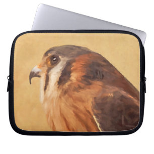 Housse Pour Ordinateur Portable Peinture américaine Kestrel - Art original pour oi