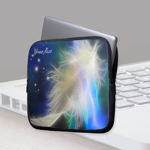 Housse Pour Ordinateur Portable Peinture Angel Guardian & Etoiles Portable