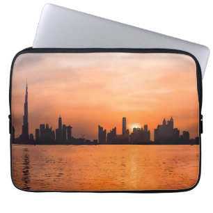 Housse Pour Ordinateur Portable Peinture aquarelle du coucher de soleil sur la sky