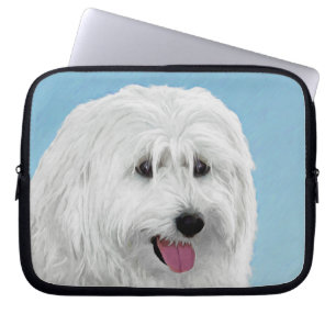Housse Pour Ordinateur Portable Peinture de chien des lowland polonais - Art du ch
