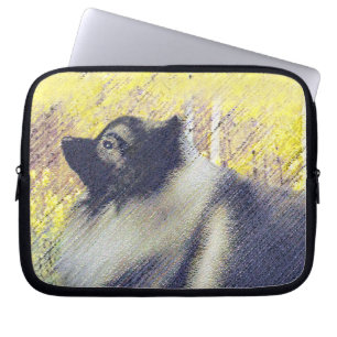 Housse Pour Ordinateur Portable Peinture en teint de Keeshond - jolie art original