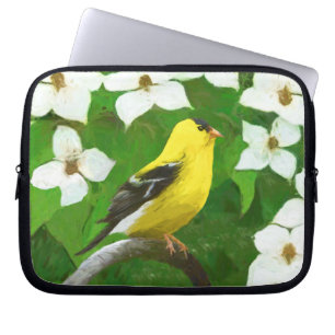 Housse Pour Ordinateur Portable Peinture Goldfinch - Cute Original Chien Art